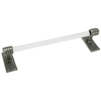 WILTON 18" LARGE TOWEL BAR, ACRYLIC HANDLE; ANTIQUE NICKEL FINISH