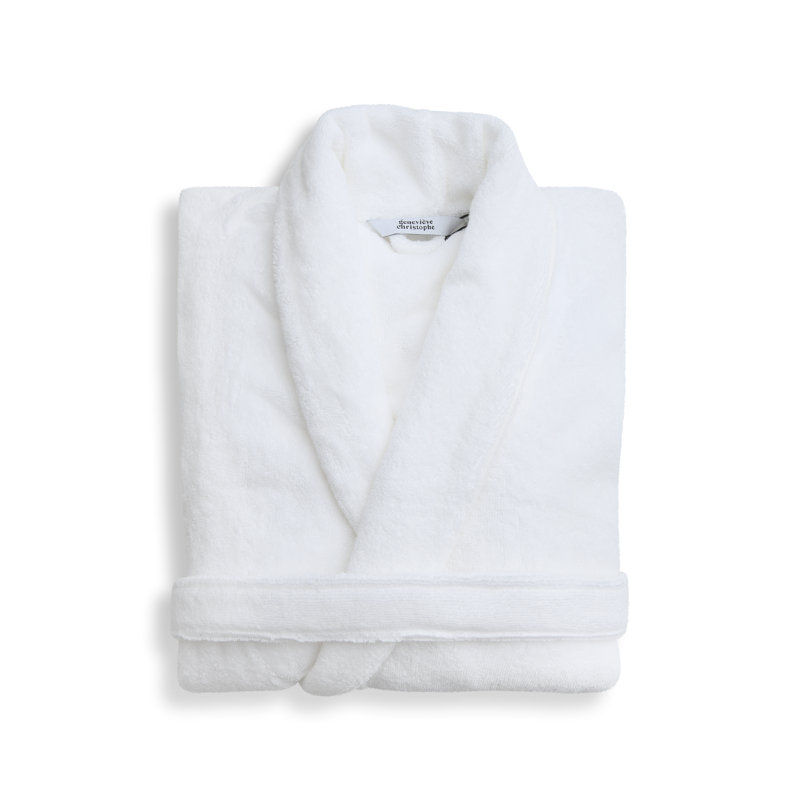 Pellerin Cotton Terry Cloth Mid-Calf Bathrobe with Pockets