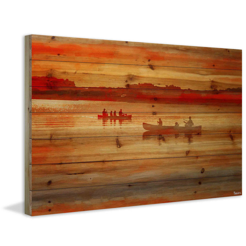 «Lake Lavielle» par Parvez Taj, impression sur bois, H 8 po x l 12 po x P 1,5 po