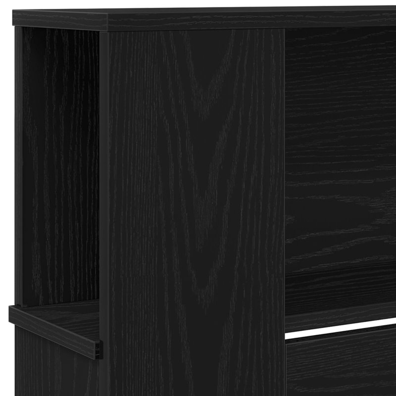 Solid Wood Headboard, Black Oak , Kingsize (5')