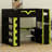Pro-Gamer Loft Bed Featuring Integrated Workspace, Customizable LED Lights, Power Hub, Bookshelf, Pegboard And Storage Solutions-1617364335