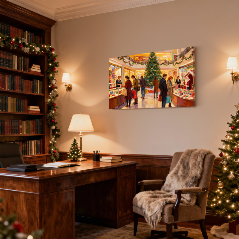 Ensemble de 3 impressions sur toile de Noël, H 12 po x l 18 po