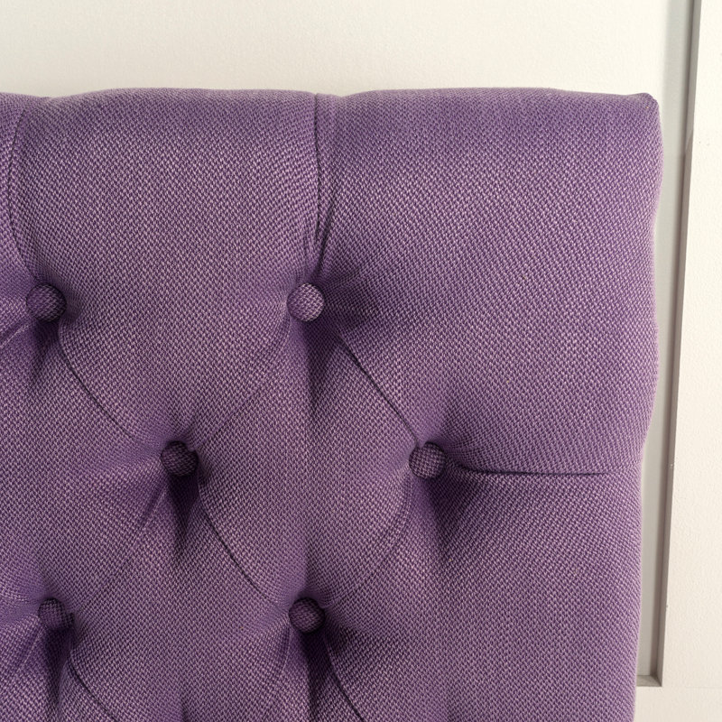 Tufted Upholstered Queen Size Bed Headboard