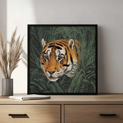 «Jungle Cat Bust II» par Wild Apple Portfolio, reproduction d'art