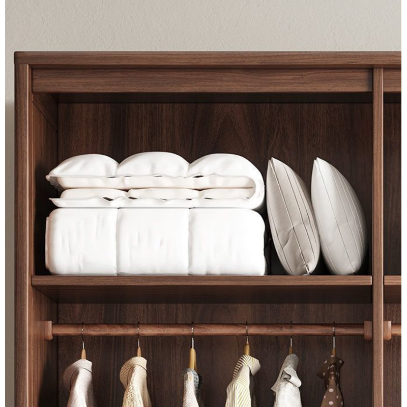 Garde-robe simple rétro, H 106,3 po x l 64,57 po x P 24,41 po