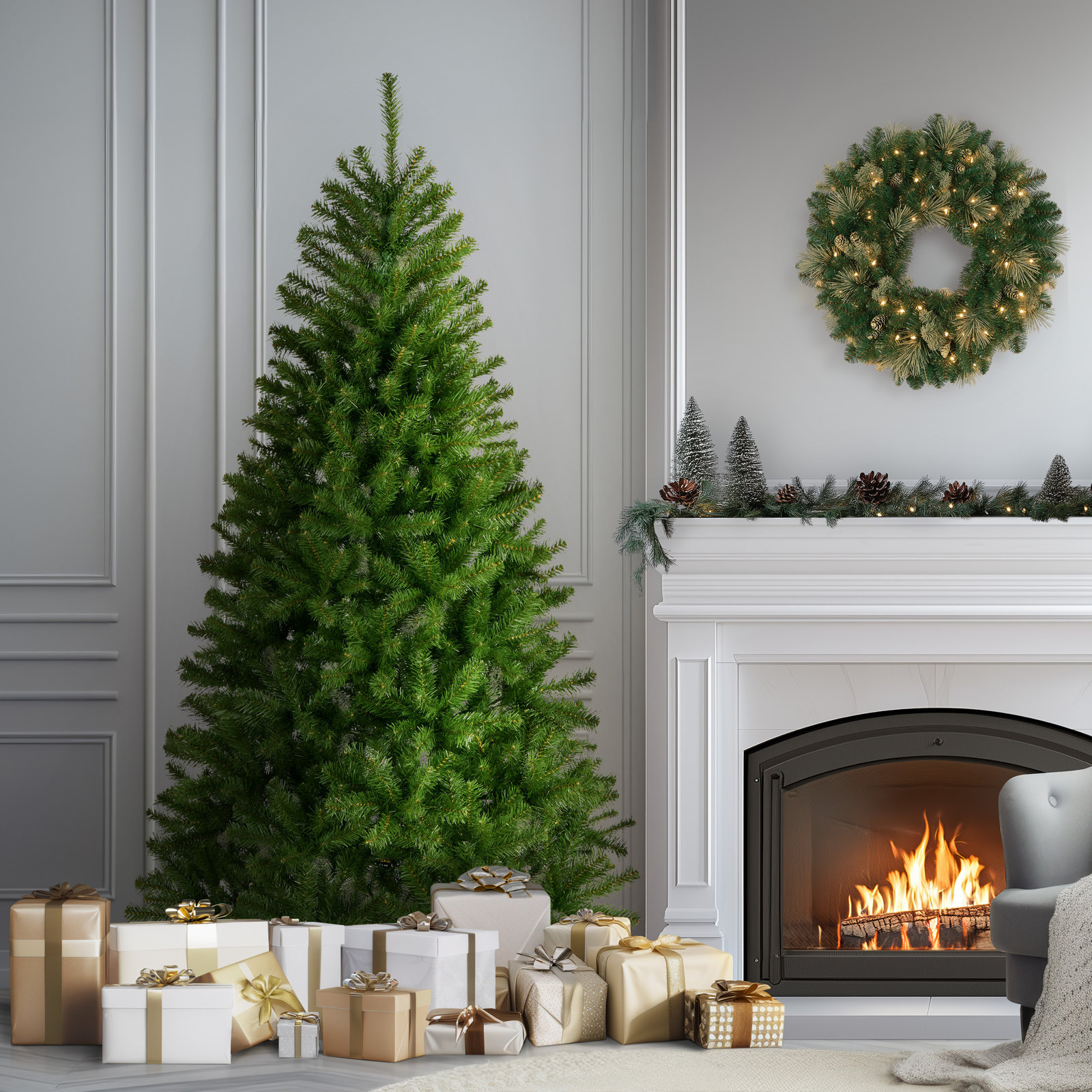 Camron Spruce Christmas Tree, 6.5 FT