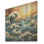 «Ocean Charm Vivid Wood Cut Effect IV», art sur bois de pin naturel-99237732