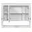 Wall-Mount Mirror Cabinet with Open Shelf