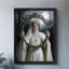 Black Framed Vintage Eerie Gothic, Ghost in the Mirror Wall Art Dark Surrealism Style Framed Prints-361606756