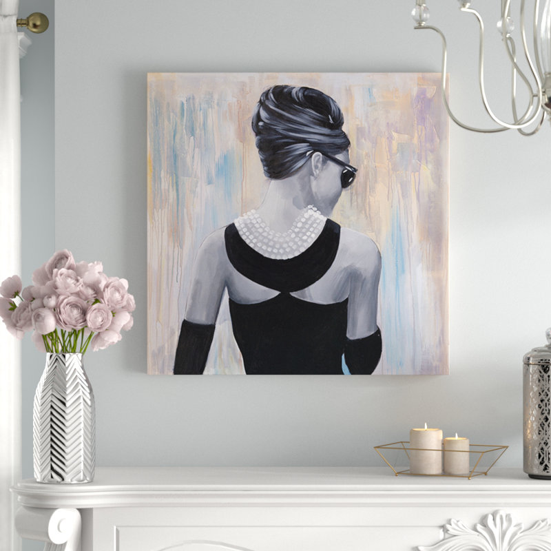 " Audrey Hepburn ", 24" H x 24" W x 1.5" D