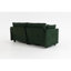 Canapé modulaire moderne symétrique, chenille, vert antique pour la maison