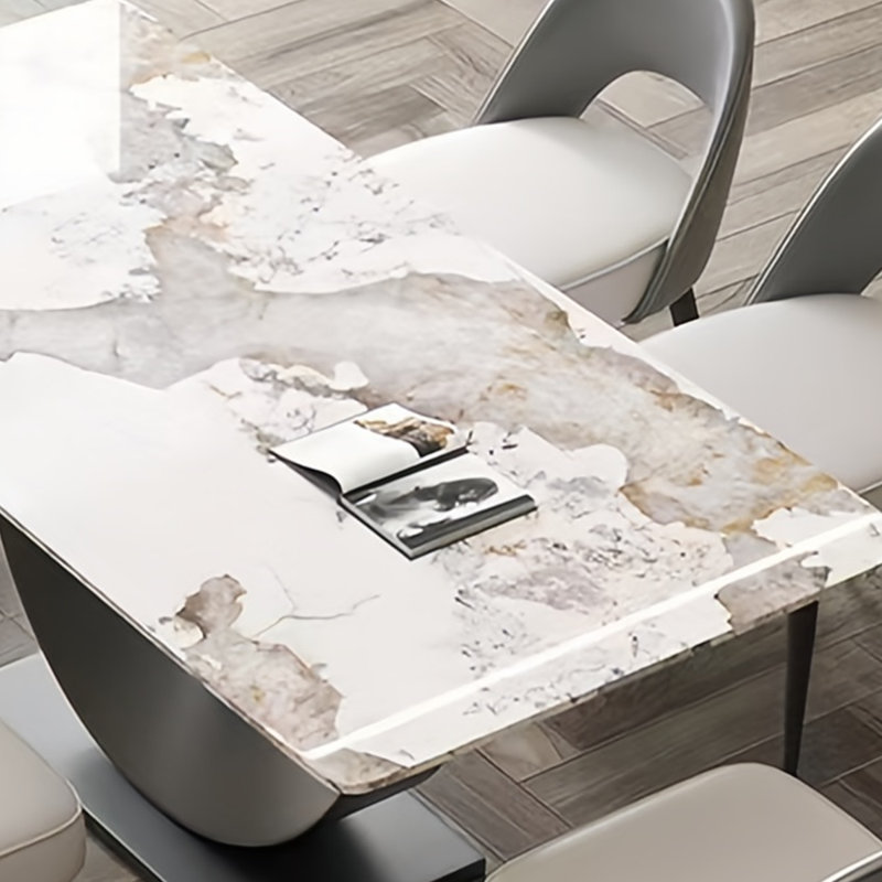 Table de salle à manger italienne minimaliste, H 29,52 po x L 62,99 po x l 35,43 po