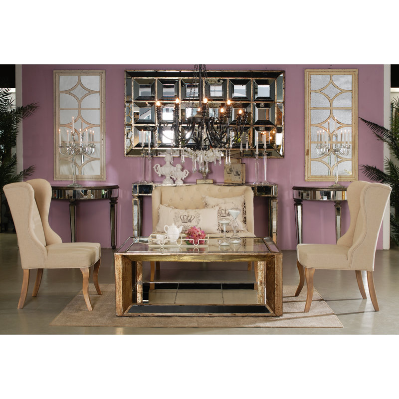 Arthella Rectangle Mirror, Ivory