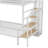 Twin over Full Size Metal Bunk Bed with Storage Staircase and Open Wardrobe,-231154598