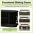 Vintage Rustic 66.9" W TV Stand With Sliding Wood Slatted Doors For Tvs Up To 75"-99650147