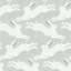 Hopping Hares - Mist Blue Wallpaper
