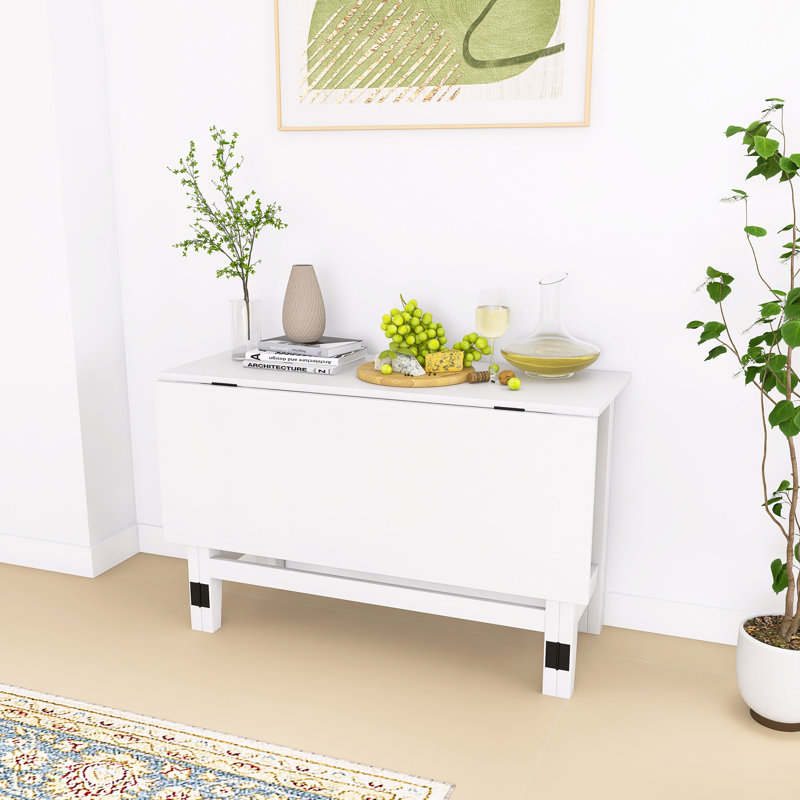 Table de salle à manger extensible Farmhouse, Blanc