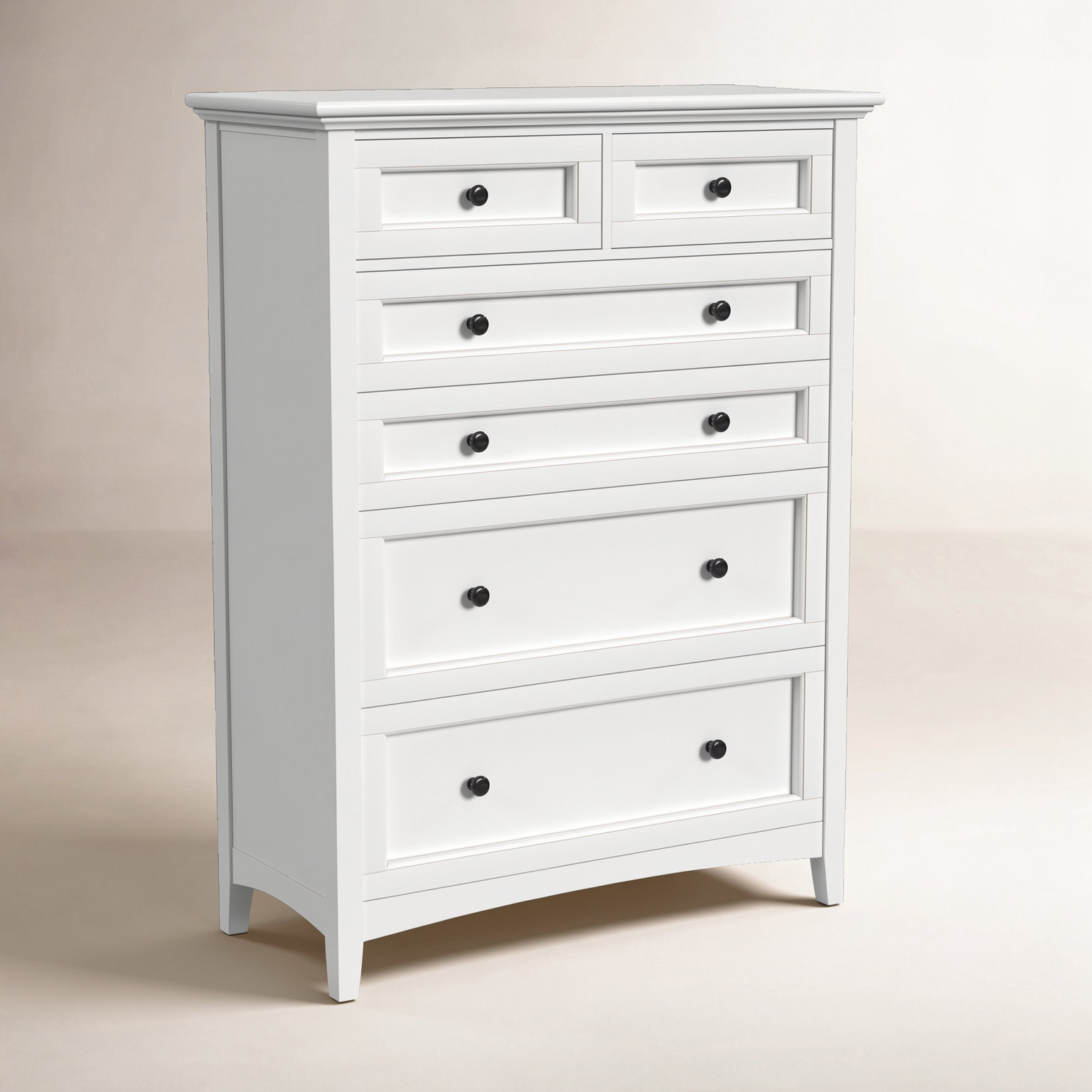 Melusina 40 " Mahogany Dresser, White