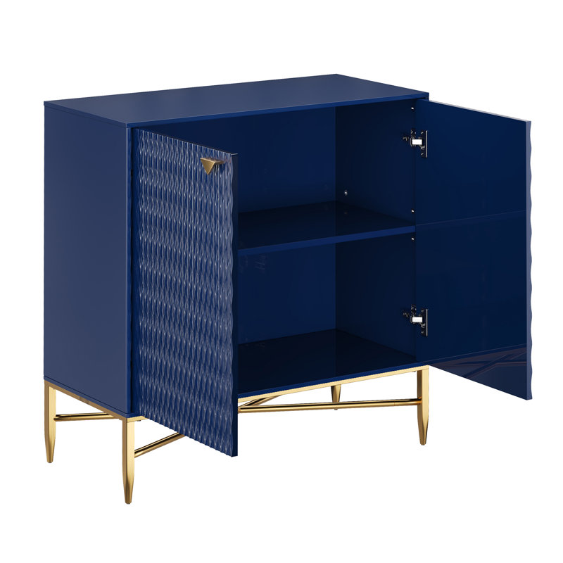 Letika 2 - Door Accent Cabinet Sideboard, Blue