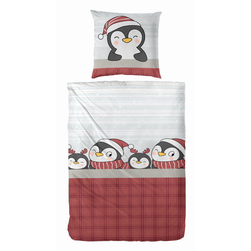 Fiske Cotton Abstract Duvet Cover Set with Pillow Shams Included, 155 x 220cm Duvet Cover + 1 Standard Pillowcase