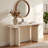 Arvyn Travertine Veneer Console Table