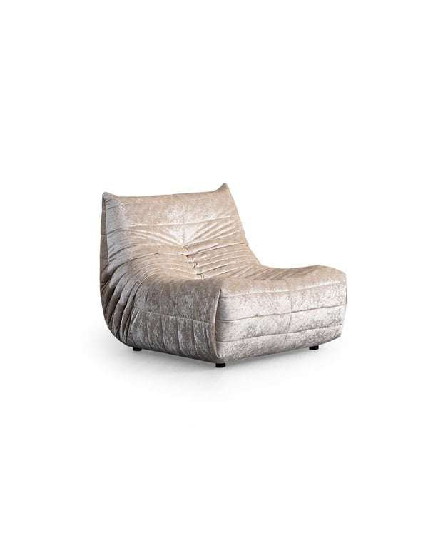 Fauteuil à oreilles, Crème, crème
