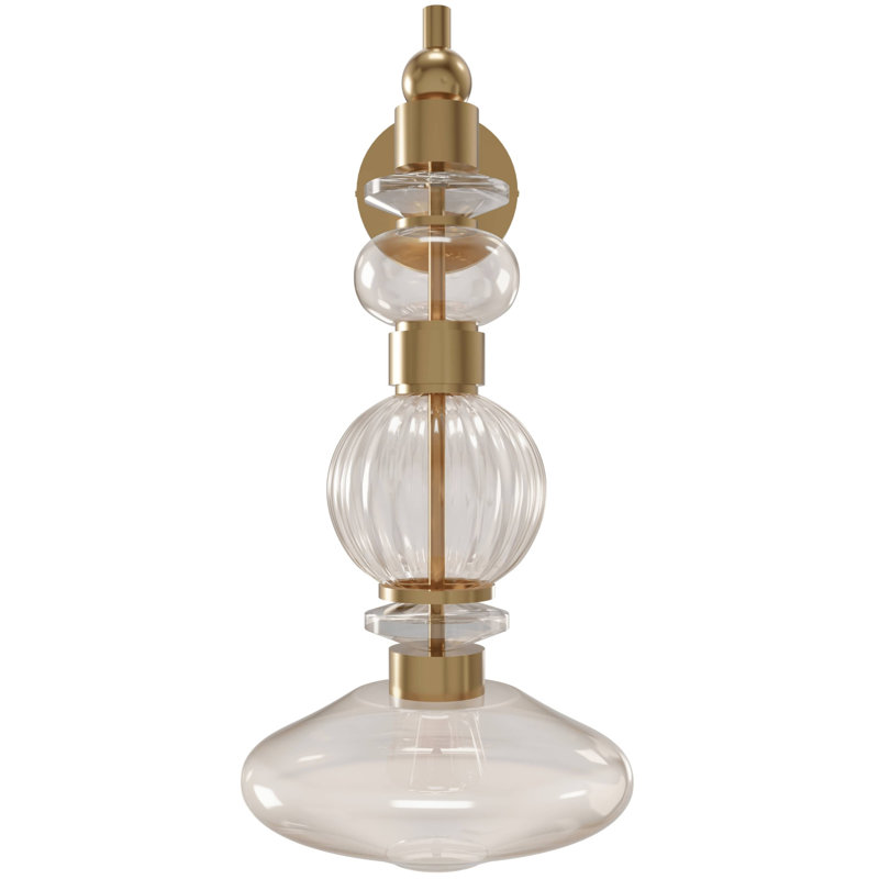 Avra Glass And Metal Wall Sconce