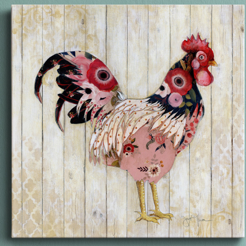 " Pecking Order I ", 10" H x 10" W x 1.5" D