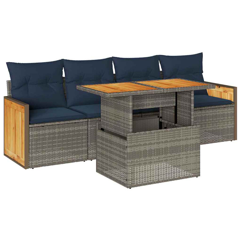 55cm Wide Patio Sofa with Cushions