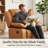34”W Upholstered Swivel Reclining Rocking Chair-702031717