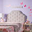 Tête de lit tapissier capitonnée de taille simple, tête de lit en bois massif avec pieds en métal durables, tête de lit simple à hauteur réglable avec garniture cloutée, tête de lit en tissu au design moderne capitonné-1551481693