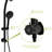 8 Hand Shower And 4.7" Rain Showerhead, Matte Black, Adjustable Hose Kit Dual Head In & Slide Bar-121245254