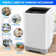 Portable Washing Machine 17.8Lbs Large Capacity 2.4 Cu.Ft Portable Washer Machine With 10 Programs And 8 Water Levels Selections Mini Washing Machine For Apartment, Home, Dorms, Rv