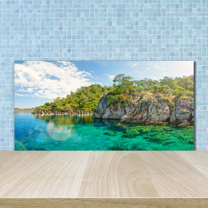 Forestburgh 50cm W x 100cm L Glass Peel and Stick Panel
