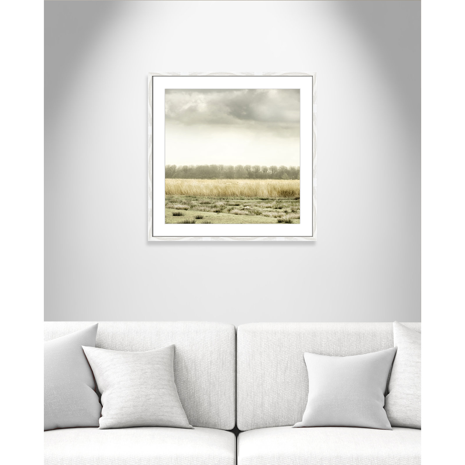Henri "Meadowland" Print by Danita Delimont, 28.5" H x 28.5" W, White Wood Grain