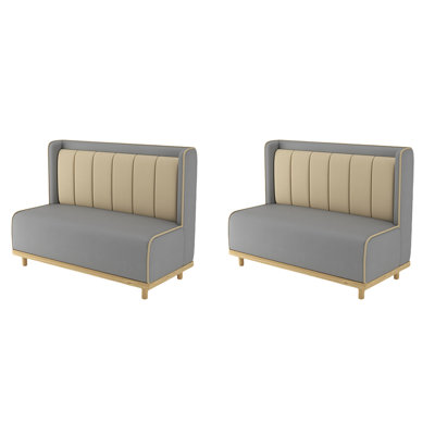 Banc rembourré en similicuir Light Luxury