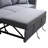 Queenie Sackcloth 6-Pieces Living Room Sofa Bed