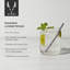 Viski Warren Gunmetal Lowball Straws, ensemble de 1, Viski