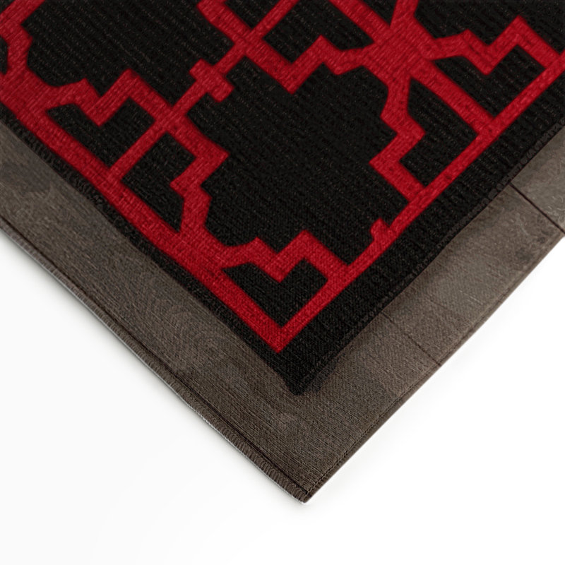 Trellis Brown Indoor and Outdoor Area Rug, Rectangle 9' x 12'