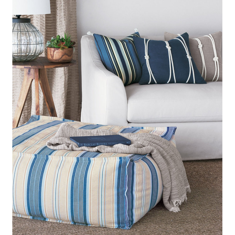 Nautical Linen Square Pillow Cover & Insert
