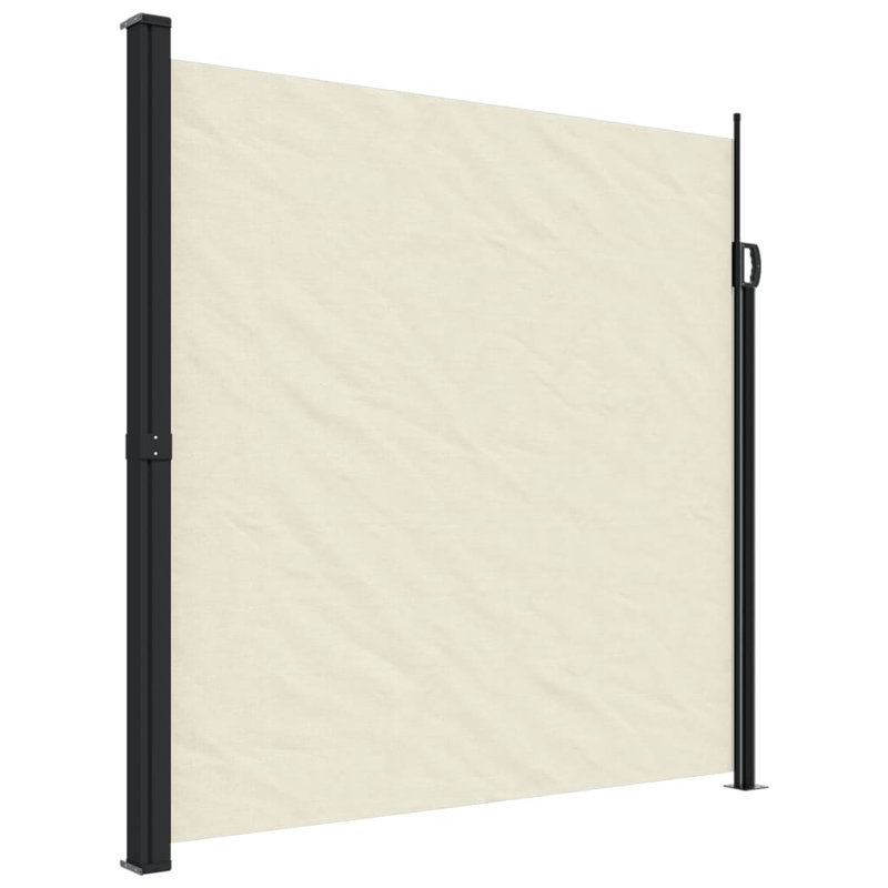 Retractable Side Awning, 200cm H x 600cm W, Cream