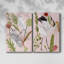 Oiseaux en mouvement - Toile tendue avec châssis V-Premium - Prêt à être accroché-108965926