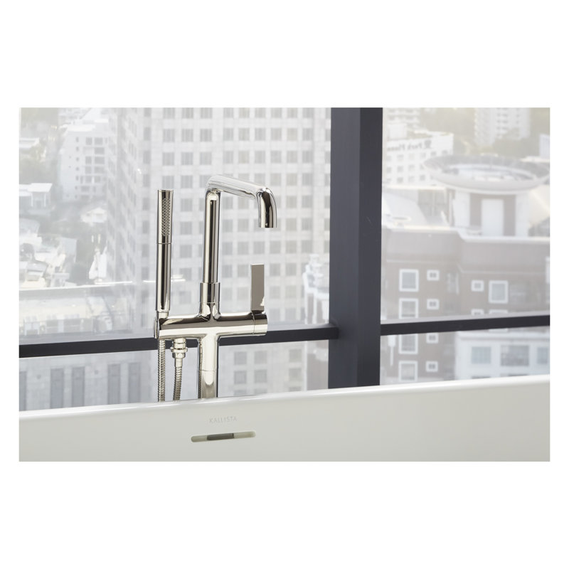 One™ Freestanding Tub Filler, Less Handshower, Polished Nickel
