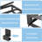 10 Inch Queen Bed Frame With Steel Slat Support, Low Profile Queen Metal Platform Bed Frame Support Mattress Foundation, No Box Spring Needed/Easy Assembly/Noise Free