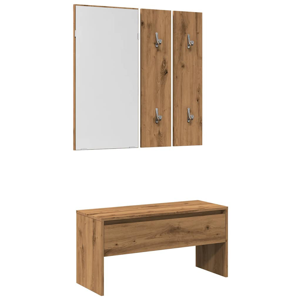 Ivens vidaXL Hallway Furniture Set Engineered Wood