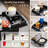 2 In 1 Sofa Armrest Table With Sliding And Removable Double Cup Holder - Foldable Sofa Armchair Storage Box