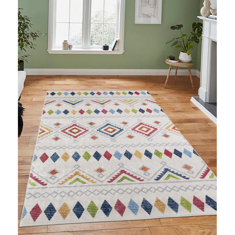 Rockett Argyle Indoor Rug, Rectangle 5'3" x 7'7"