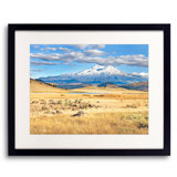 Autumn Pasture And Mt. Shasta Print by Bruce Heinemann