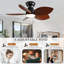 Ventilateurs de plafond tropicaux avec lumière, ventilateurs de plafond encastrés en feuille de palmier de 38 pouces pour les chambres à coucher, à l'intérieur et à l'extérieur, télécommande / commande APP, 6 vitesses, à intensité variable, ré-1875854102-1875854096