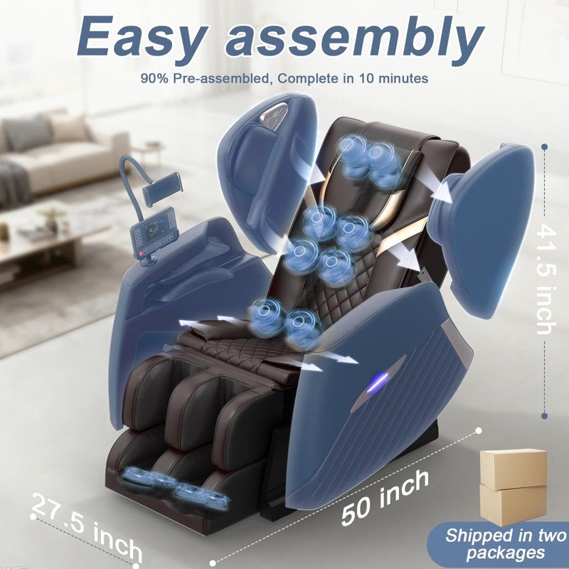 Fauteuil inclinable de massage Osero Zero Gravity, Brown